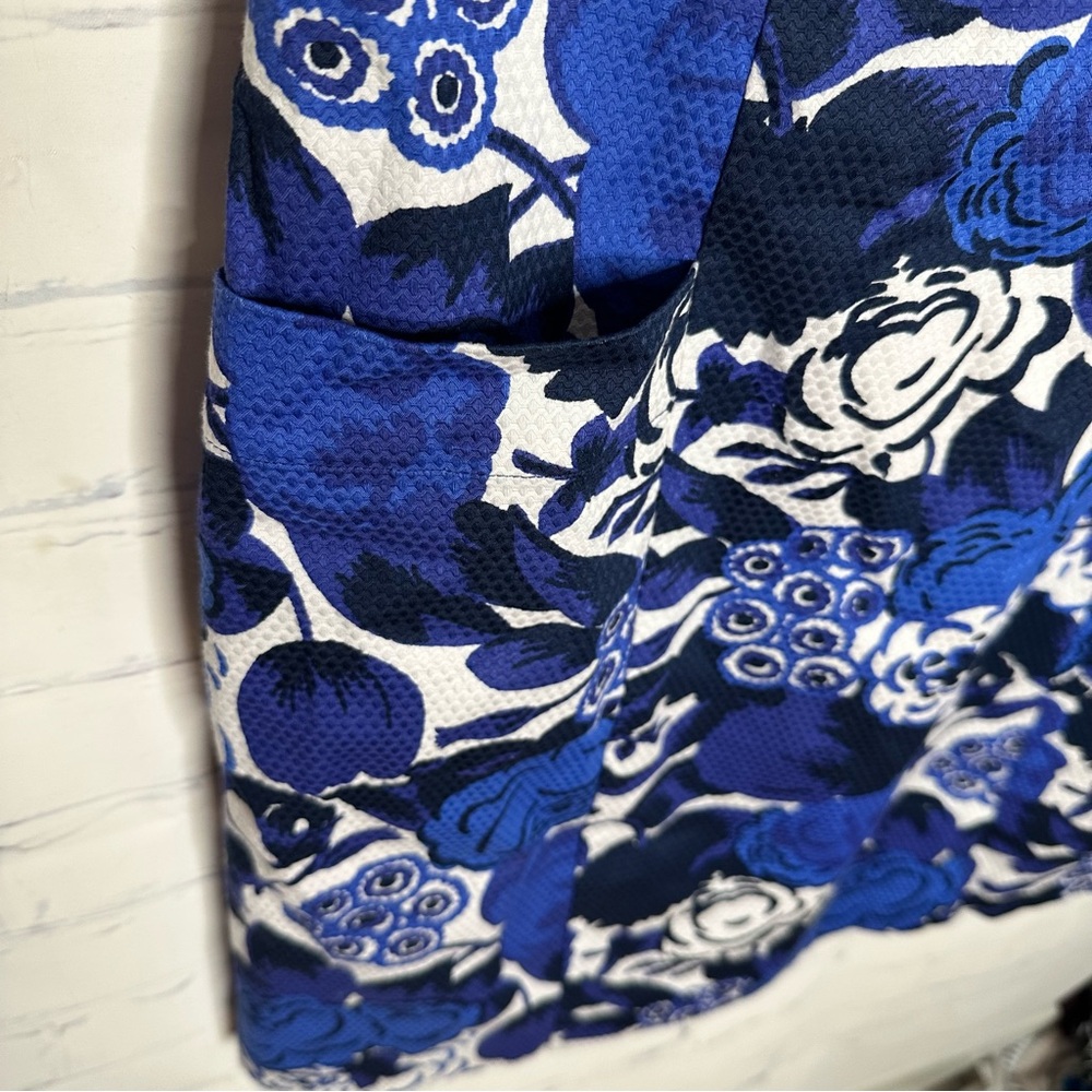 Boden Blue and White Floral Dress - Picture 5 of 8